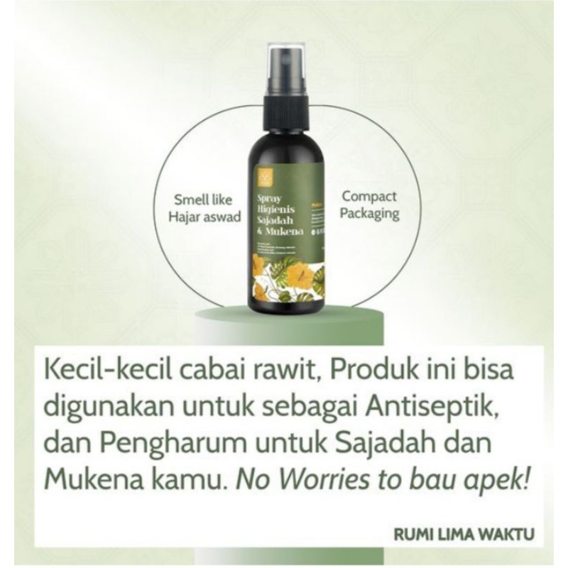 Rumi Spray Higienis Sajadah & Mukena #rumilimawaktu #parfume #mekkah #sajadah #hijab #mukena #wangi 