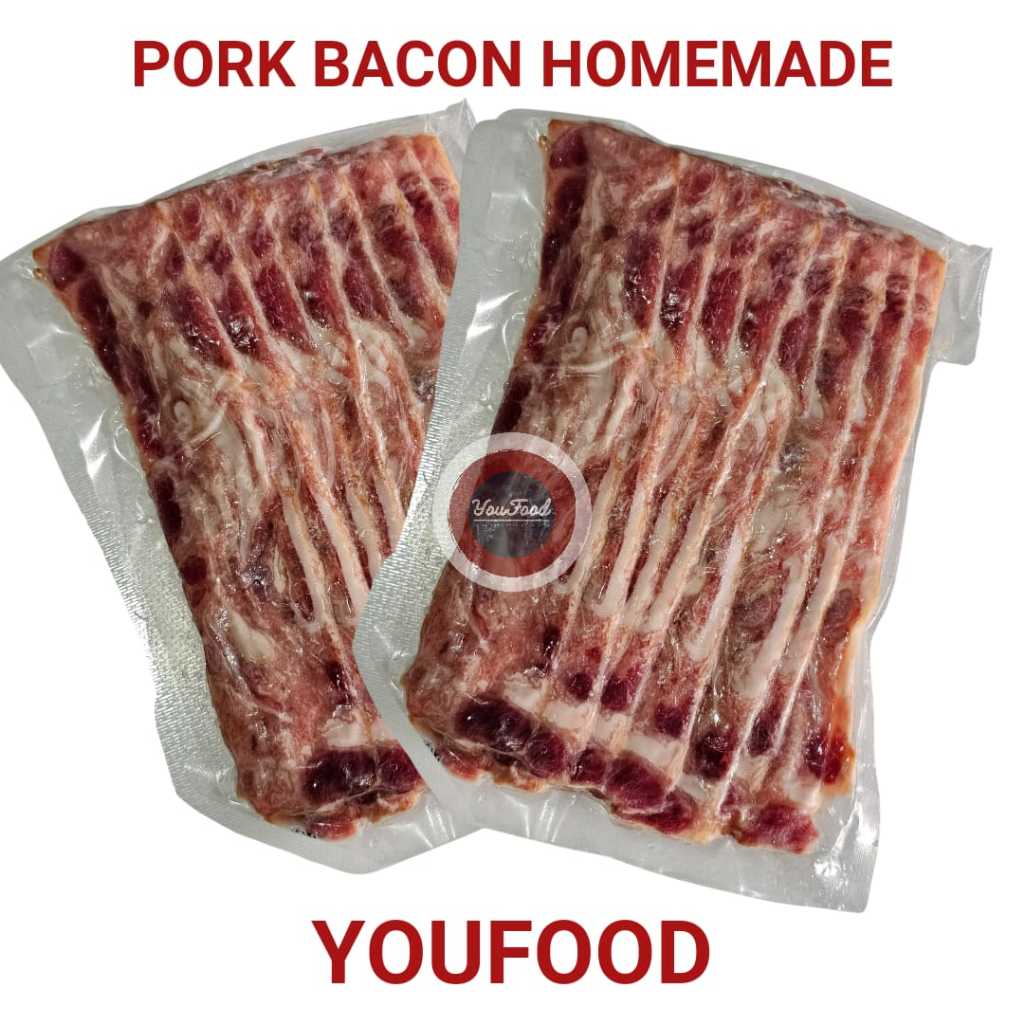 Pork Bacon Homemade - Daging Babi Bacon 500gr