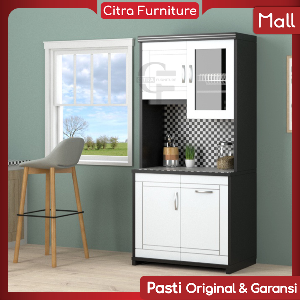 Citra Furniture SHUMO ® Lemari 2 pintu Sayur Duco | Kitchen Set Dapur Rak Piring 2 pintu