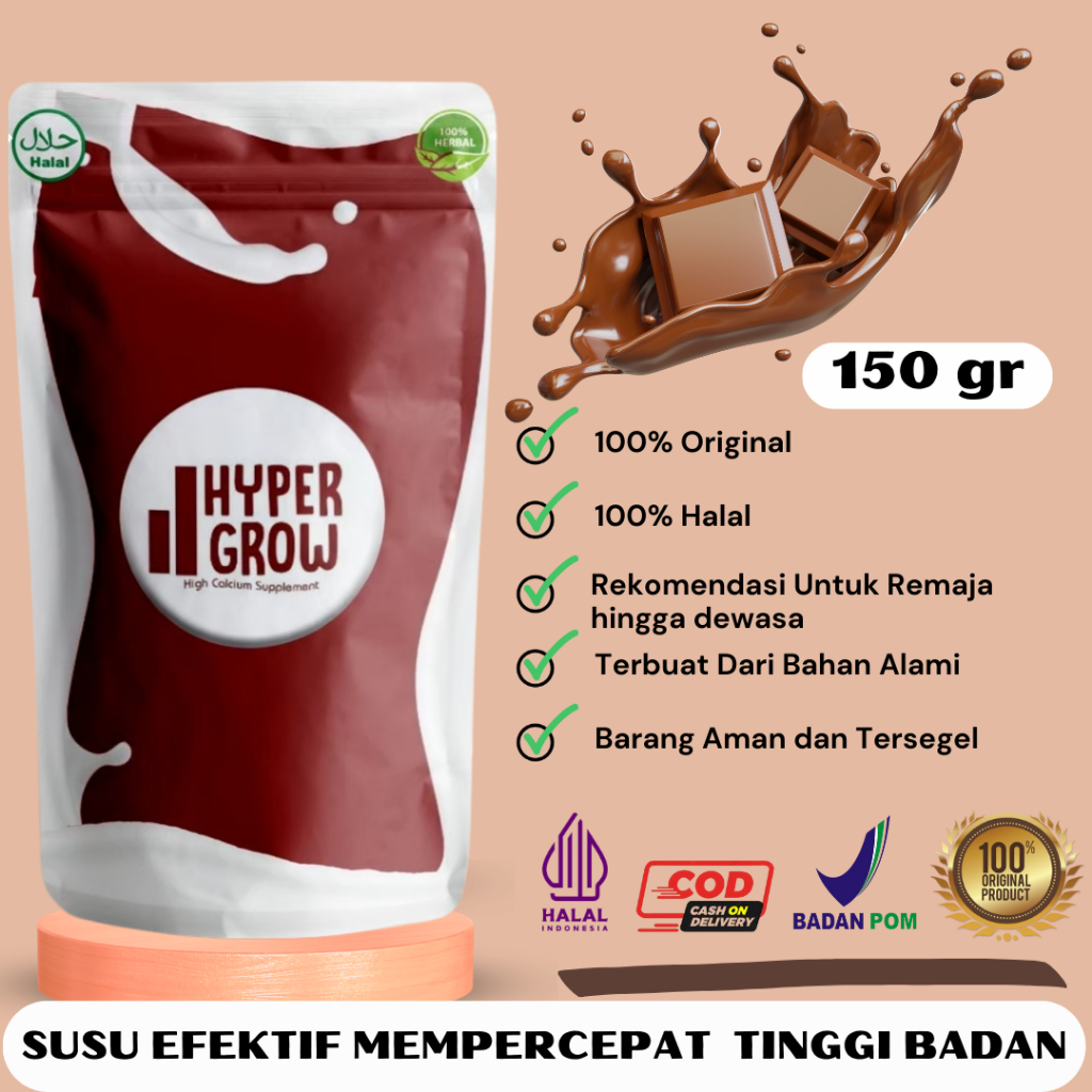 

HYPERGROW UP SUSU TINGGI KALSIUM TINGGI PROTEIN - Penambah tinggi badan cepat terlaris permanen | Peninggi badan high calcium | Obat peninggi badan terlaris