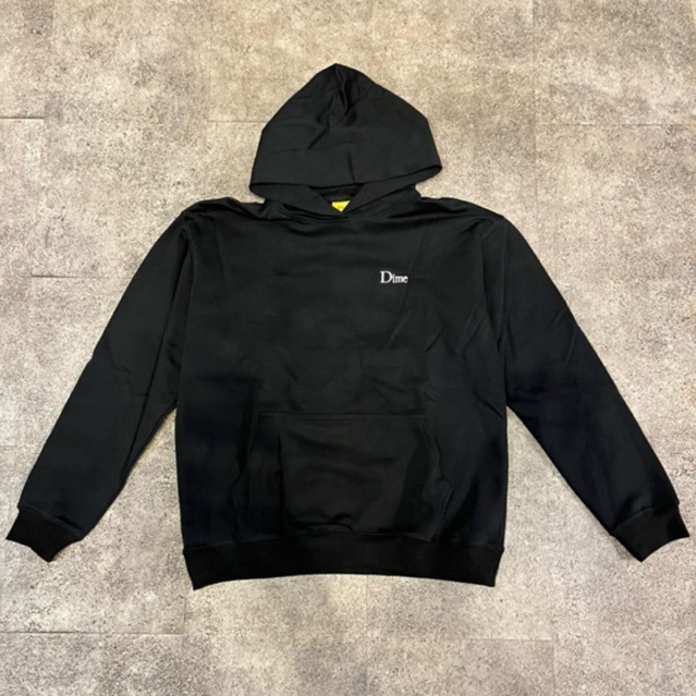 Dime Hoodie Small Logo Black