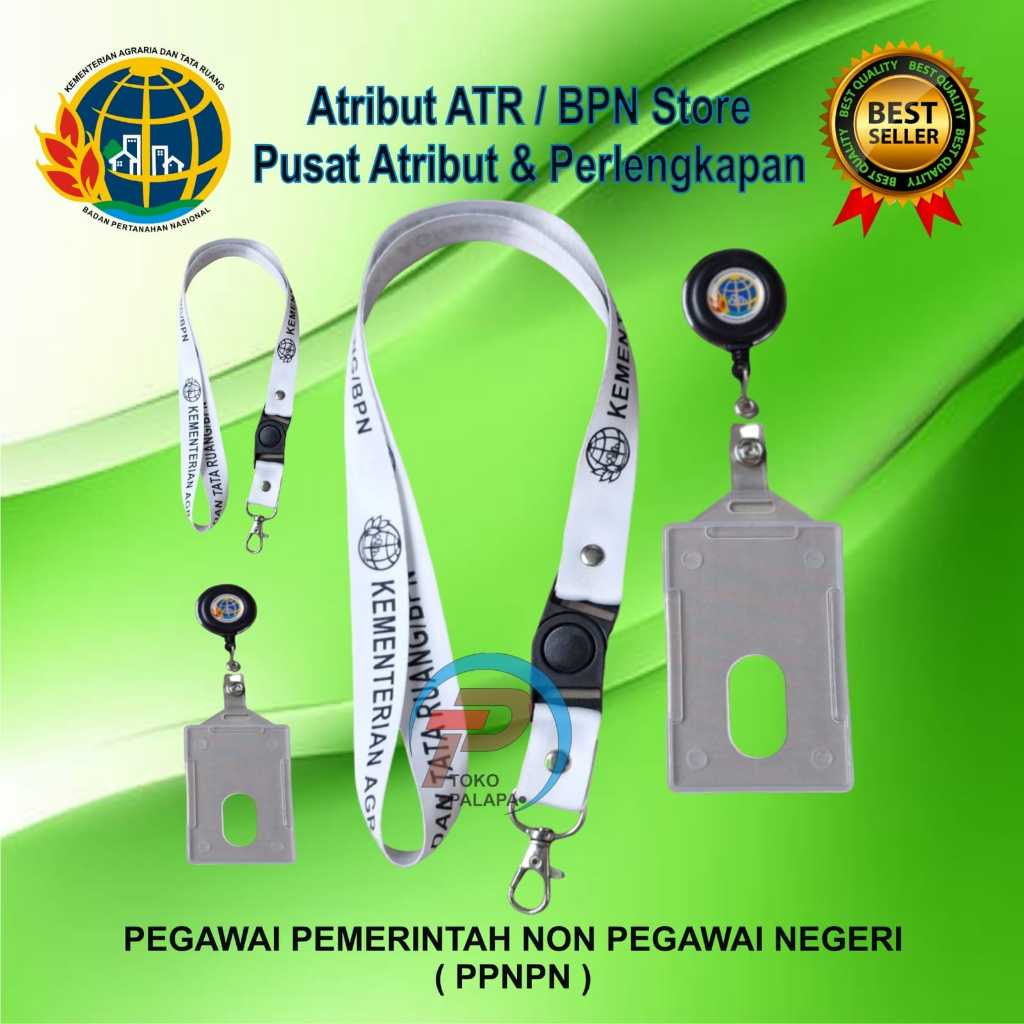 

RB Tempat Id Card + Lanyard Atr/Bpn Bahan Plastik Kuat