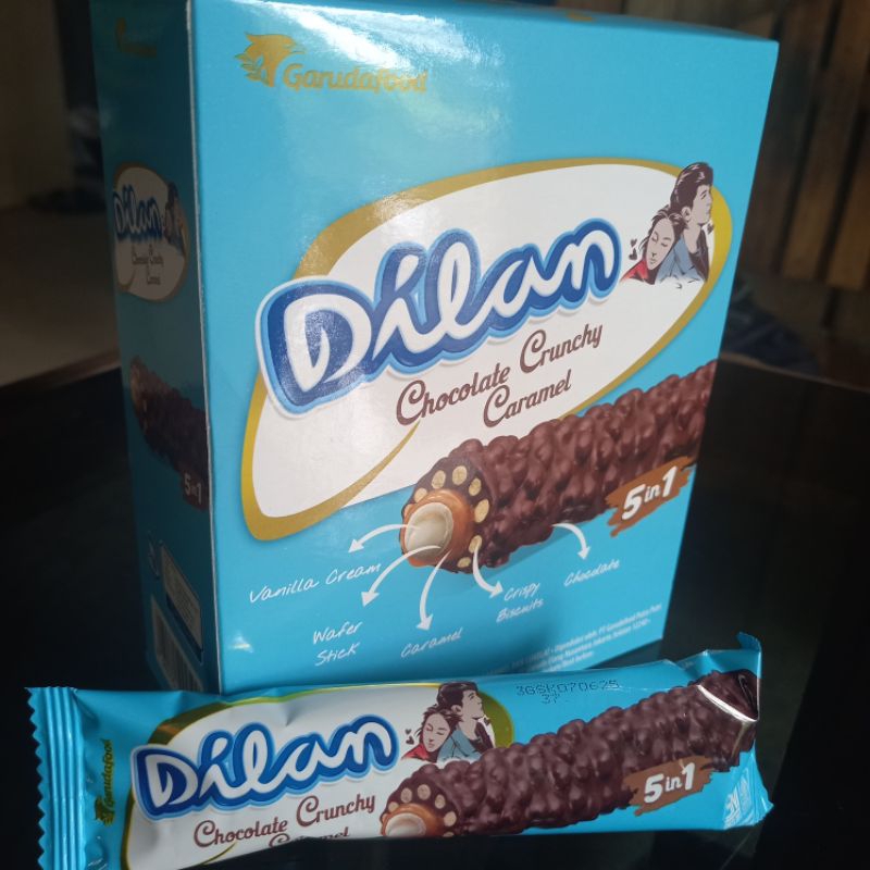

[12 PCS] Dilan chocolate crunchy caramel