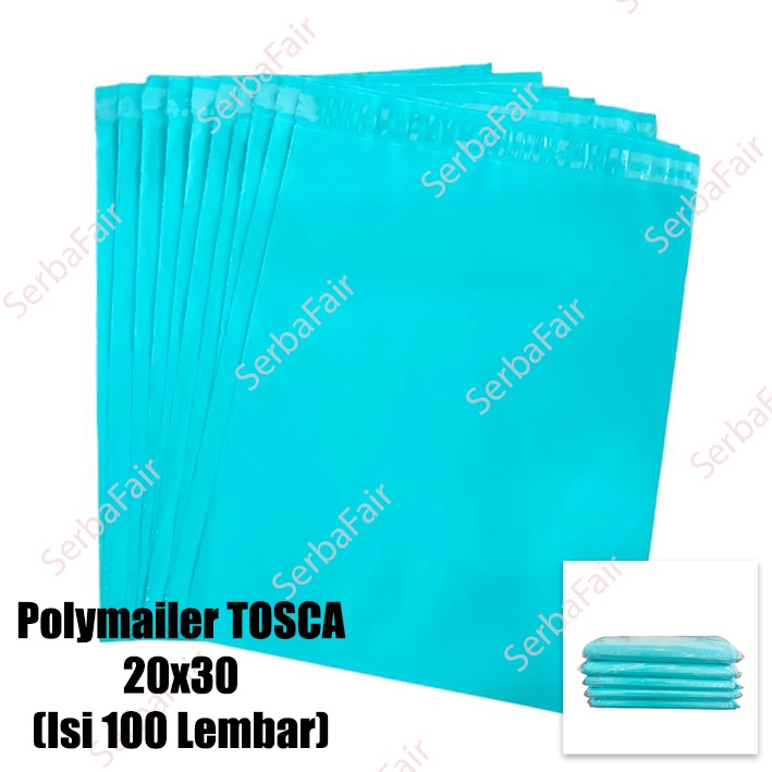 

POLYMAILER SF TOSCA 20X30/ Poly Color Amplop Lem Seal Tosca Cool Color / ISI 100 LEMBAR