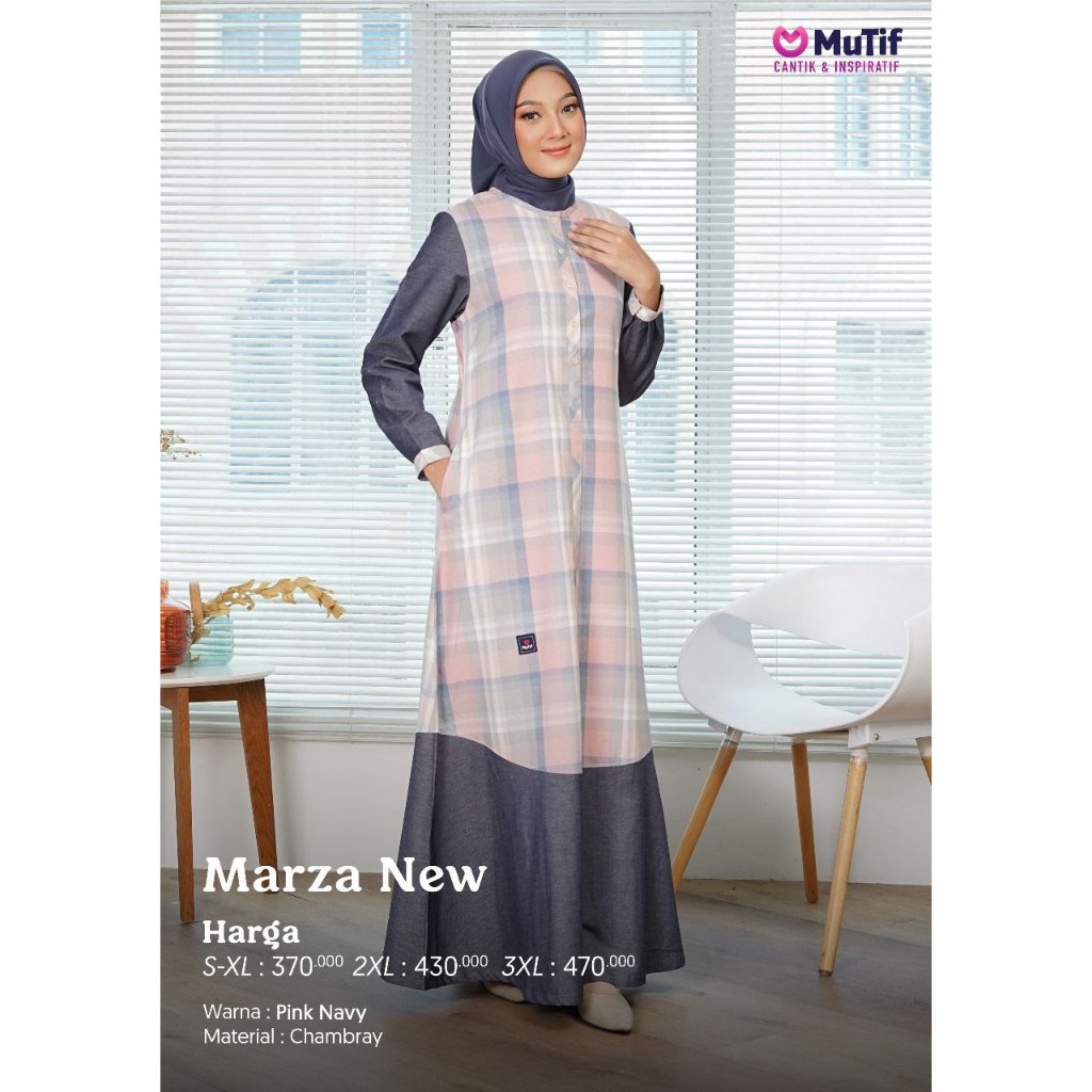 MARZA NAVY PINK / MARZA GAMIS NAVY / GAMIS MUTIF TERBARU / MUTIF MARZA NEW ARRIVAL/ GAMIS MUTIF DISK