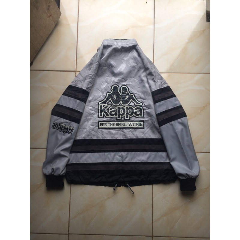Vintage colorblock kappa windbreaker jaket