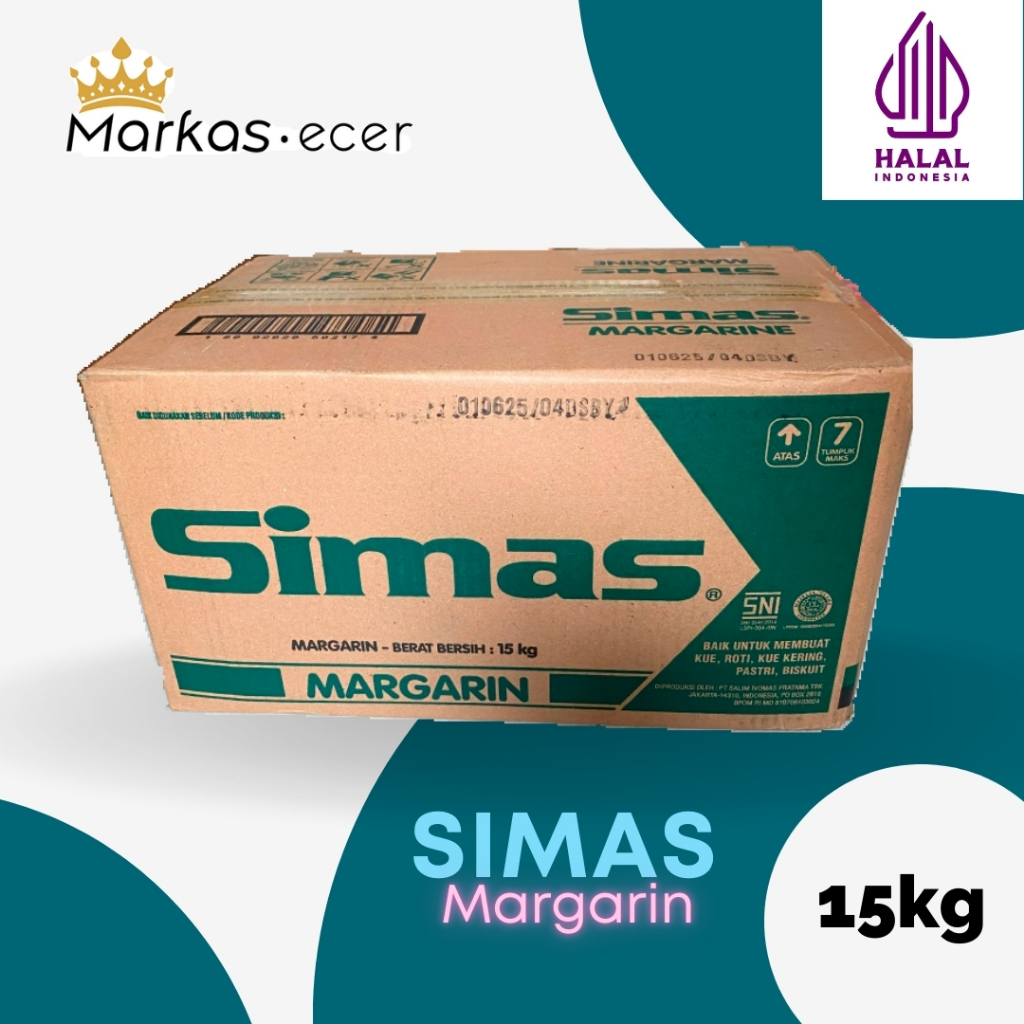 

Simas Margarin 15 kg Karton Mentega Asli
