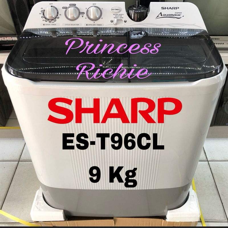 Mesin cuci SHARP 9 Kg 2 Tabung Low watt