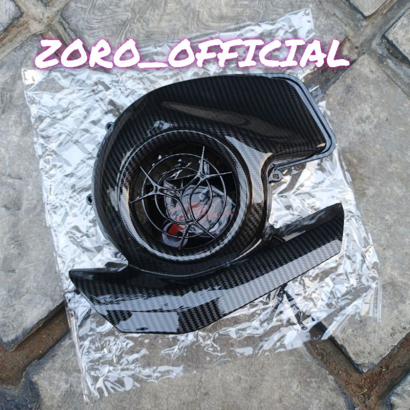 Cover Tutup Kipas Carbon Filano 125 / Mio Gear 125 / Fazzio / Freego Carbon ZORO