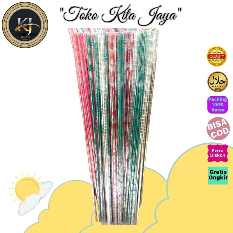 

iDk90 Plastik Parcel Motif 50 Lembar Kuat Dan Lipat