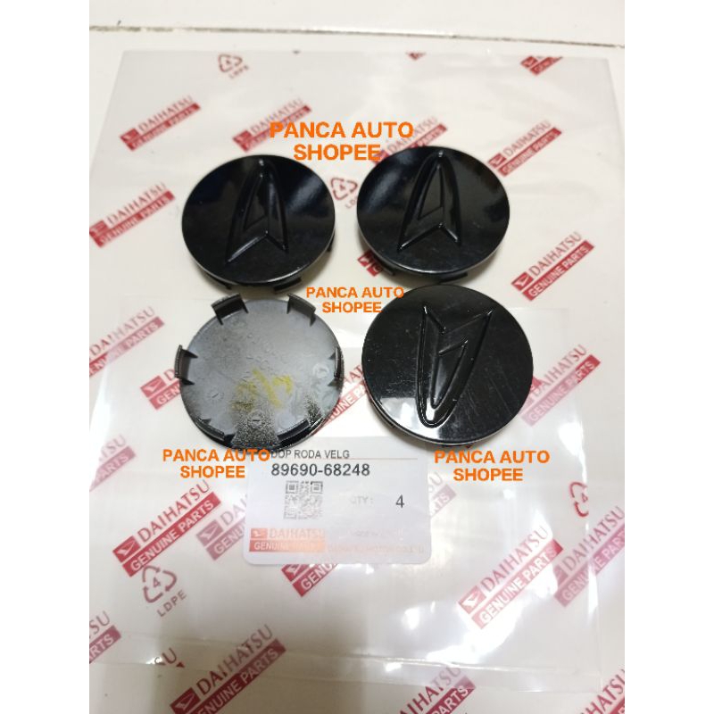 Dop roda velg tutup as roda 4pcs daihatsu Ayla ori