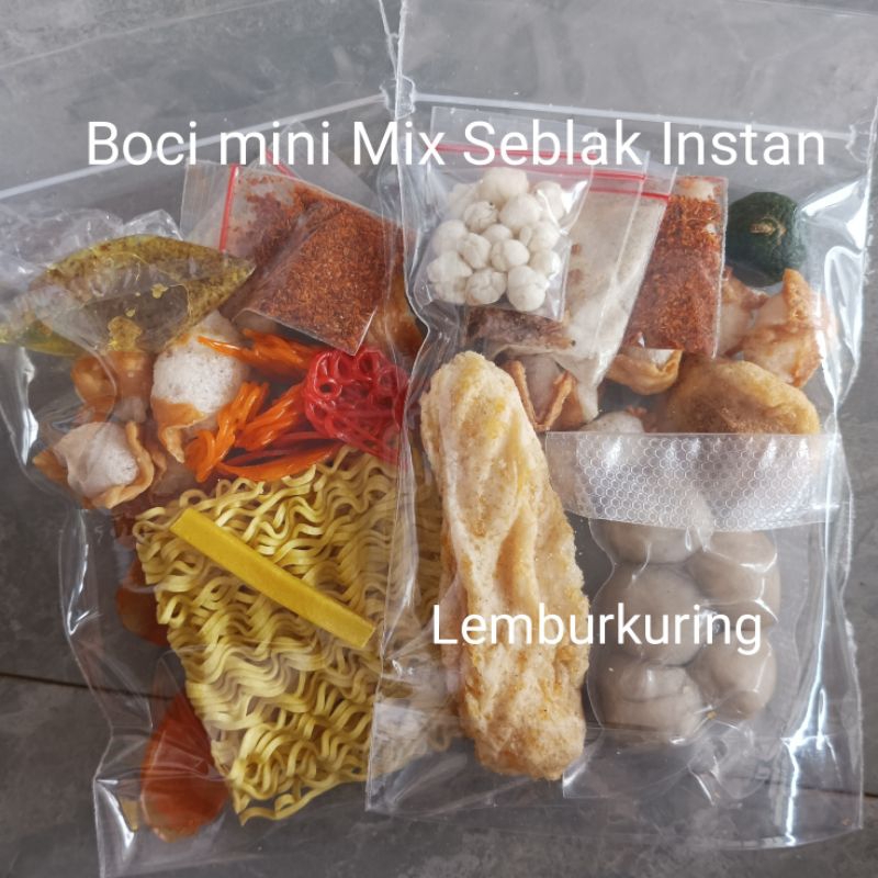 

12bks Mix (6Baso aci mini & 6seblak instan)