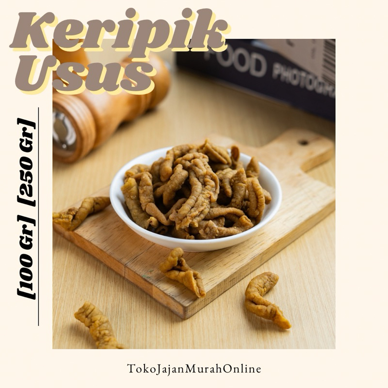 

Camilan Snack Keripik Usus Ayam Kiloan Renyah Crispy Asin Gurih [100 gr] [250 gr]