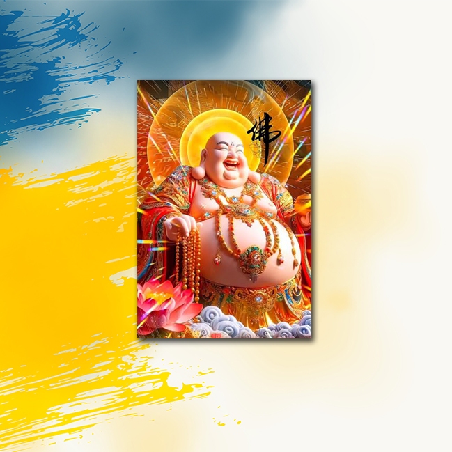 HIASAN DINDING BUDDHA MAITREYA