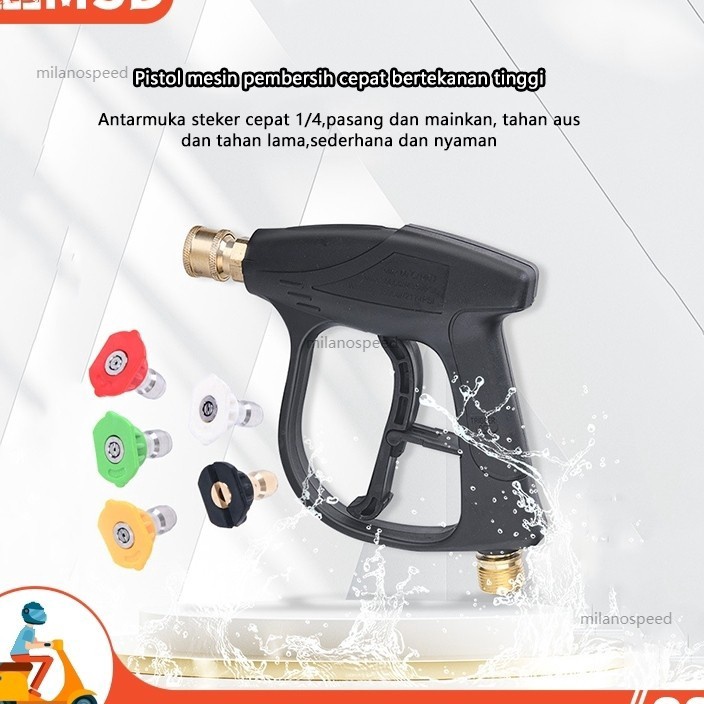 Extra Alat semprotan air jet cleaner gun panjang stick tembakan steam cuci mobil high pressure  Gun 