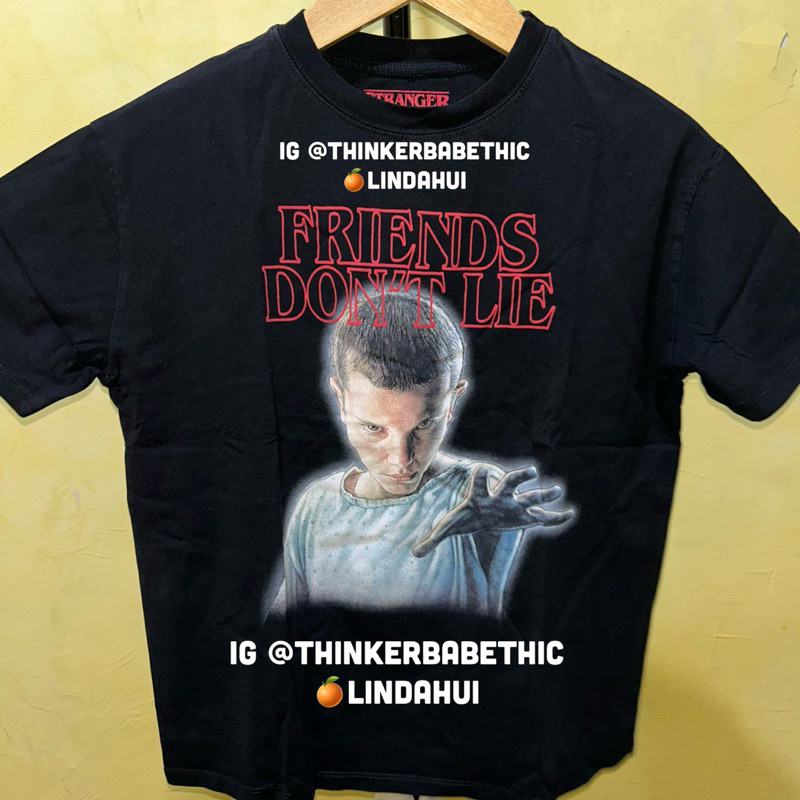 pull and bear crop tshirt print pull&bear stranger things