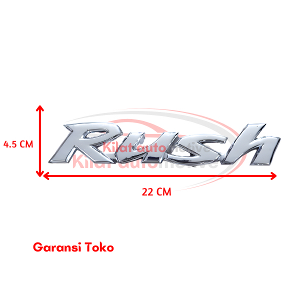 Emblem Rush untuk Toyota Rush Tahun 2006 - 2016