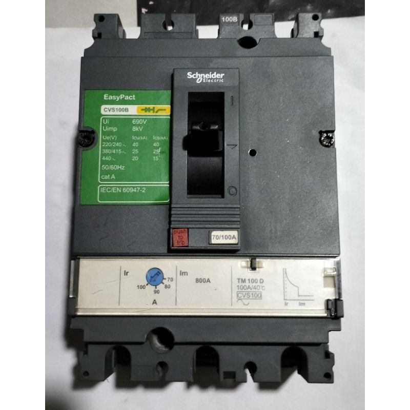 mccb cvs 100B 3P 100A Schneider original