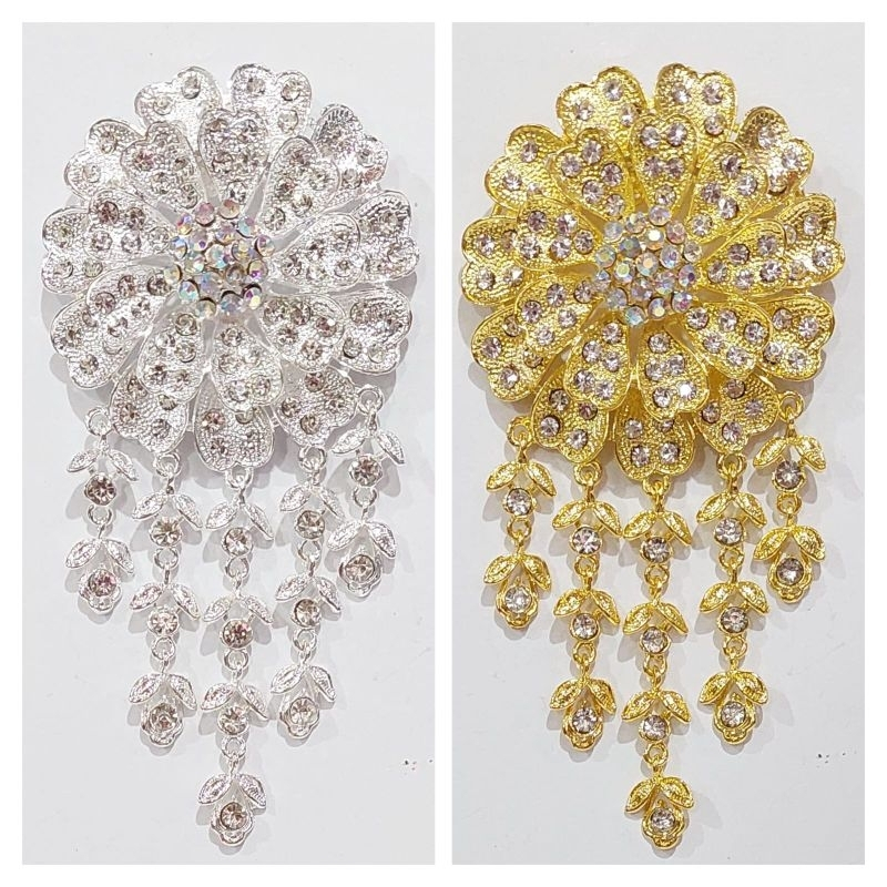 Brosh Kaftan Premium Size Besar Mutiara