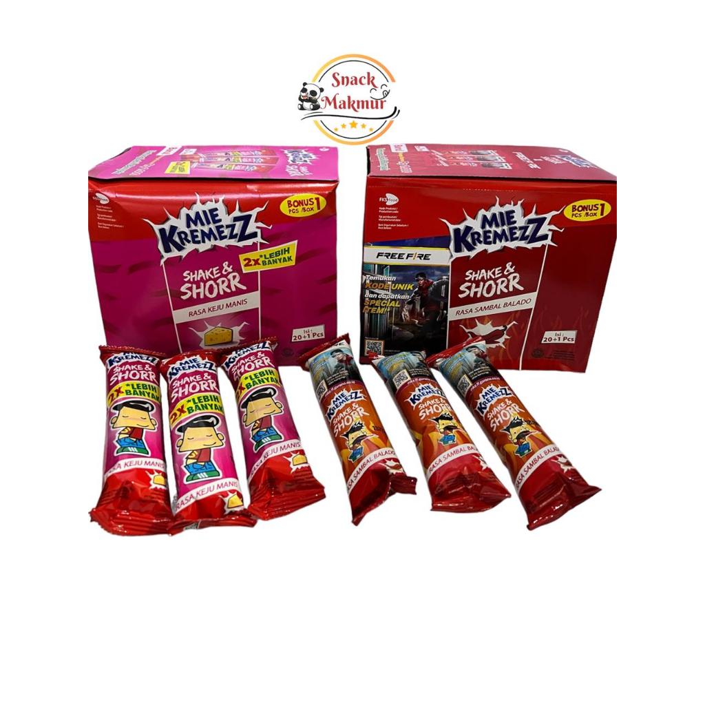 

Mie Kremez Shake and Shorr 1box isi 20pcs Shor - mie kremezz shor diskon termurah