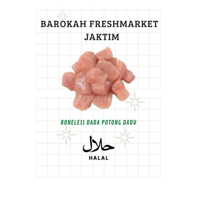 

Boneless Dada Potong Dadu 1 Kg