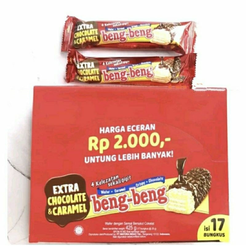 

BENG-BENG | PROMO | BENG-BENG KEMASAN JUMBO | BENG BENG COKELAT WAFER CARAMEL CRISPY UKURAN BESAR PROMO 25GRAM | BENG BENG COKLAT DISKON | BENG BENG CHOCOLATE TERMURAH | COKLAT BENG BENG UKURAN BESAR 25GR | BENG BENG 25GRAM | COKLAT BENGBENG