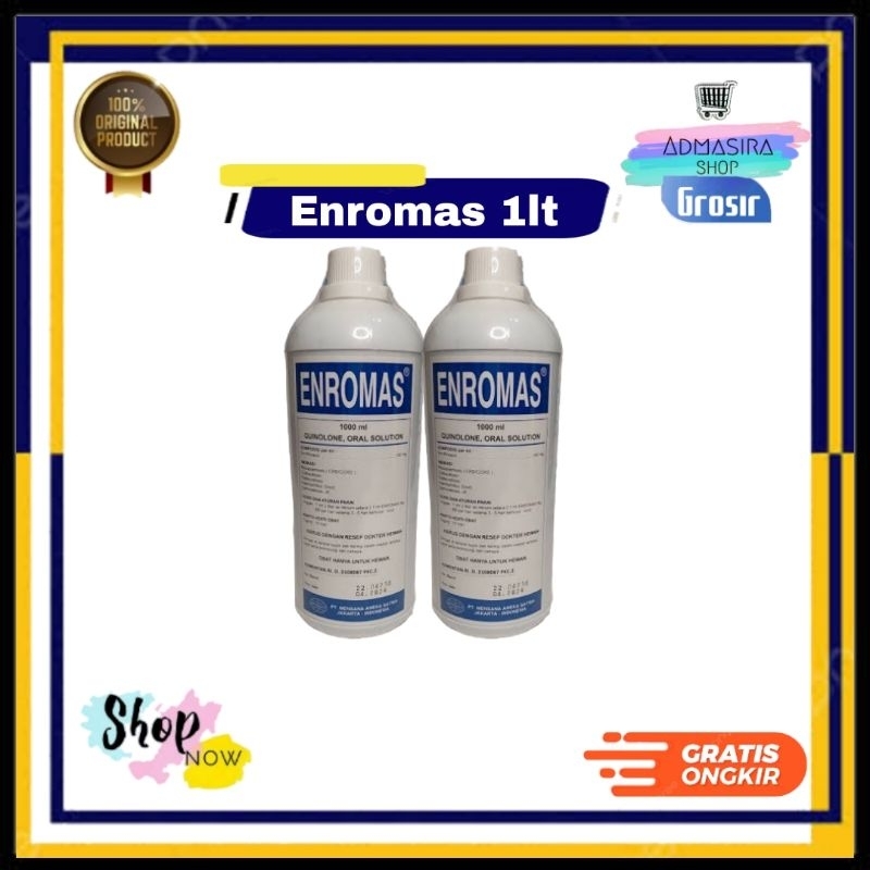 ENROMAS 1Liter Mensana Obat Saluran Pernapasan Pencernaan Ayam Unggas CRD Snot 1 liter