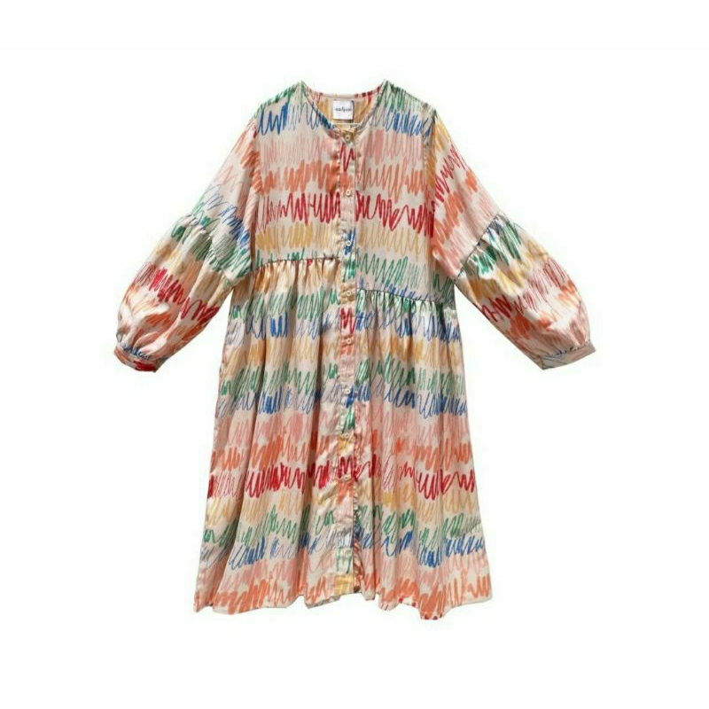 preloved tine dress peach by nadjani indonesia/preloved nadjani/preloved tunik/nadjani indonesia