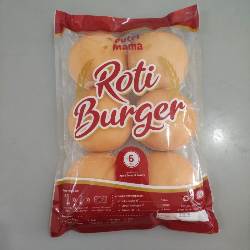 

Roti burger wijen @6 pcs