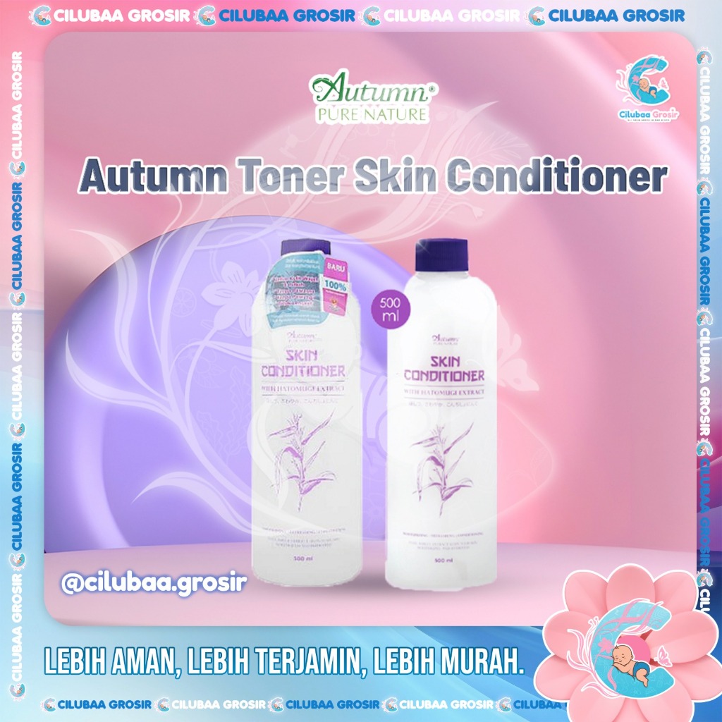 Autumn Toner With Hatomugi Extract 500mL Original BPOM By Autumn Pure Nature