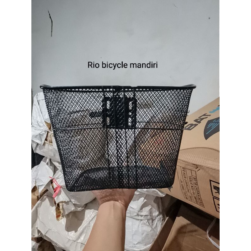 keranjang sepeda ukuran besar,bahan besi