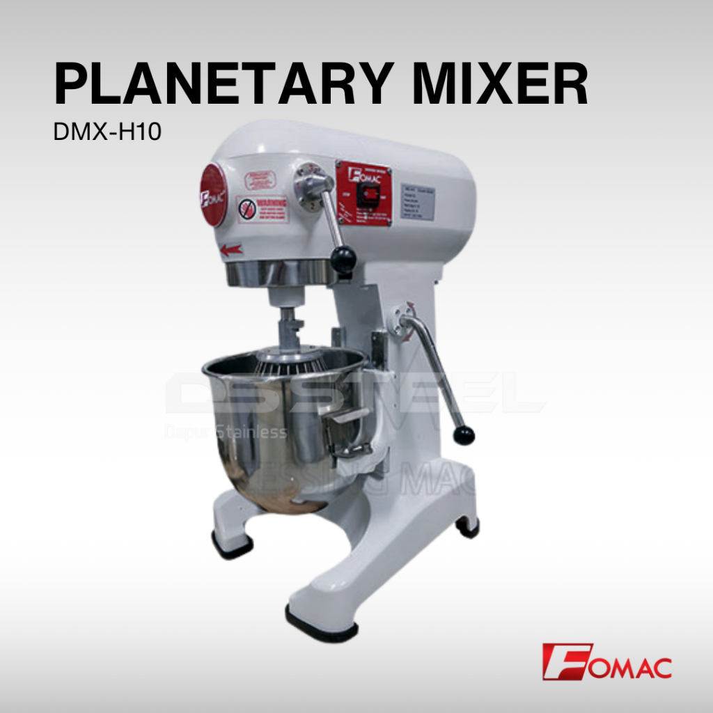 Planetary Mixer FOMAC DMX-H10 / Mixer FOMAC DMXH10 / Pengaduk Adonan Kue FOMAC DMX H10 / Mixer Roti 
