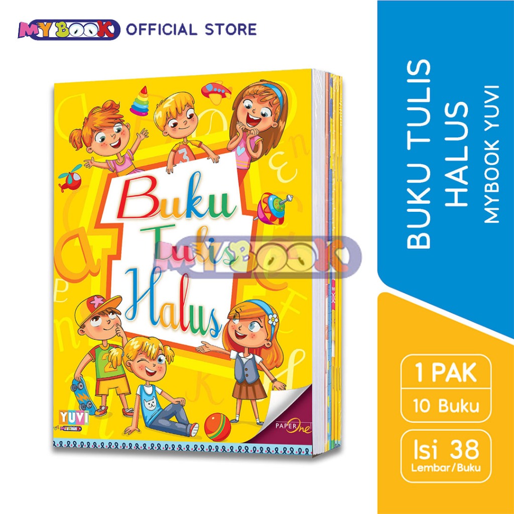 

My Book Yuvi Buku Tulis Halus Garis 3 38 Lembar - 10 Buku