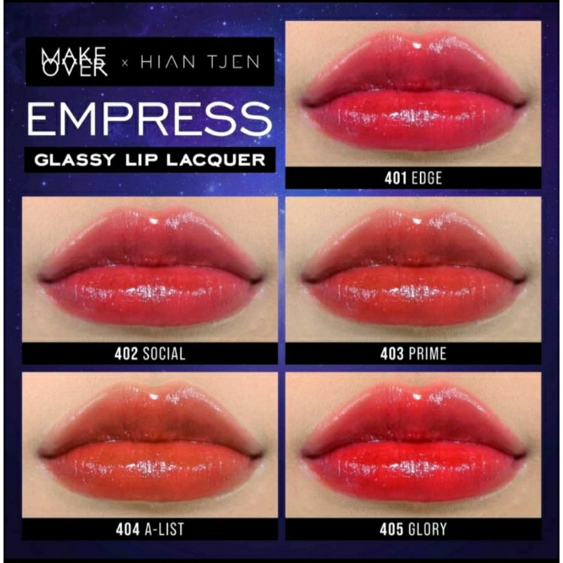Makeover Glassy lip lacquer hian tjen
