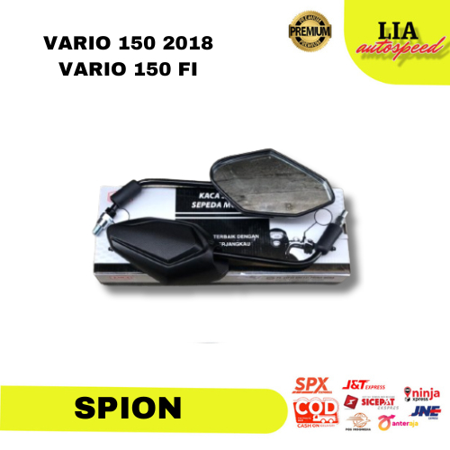 SPION VARIO 150 2018 KACA SPION STANDAR STANDART HONDA VARIO 150 2018/VARIO 150 FI MERK EMGI