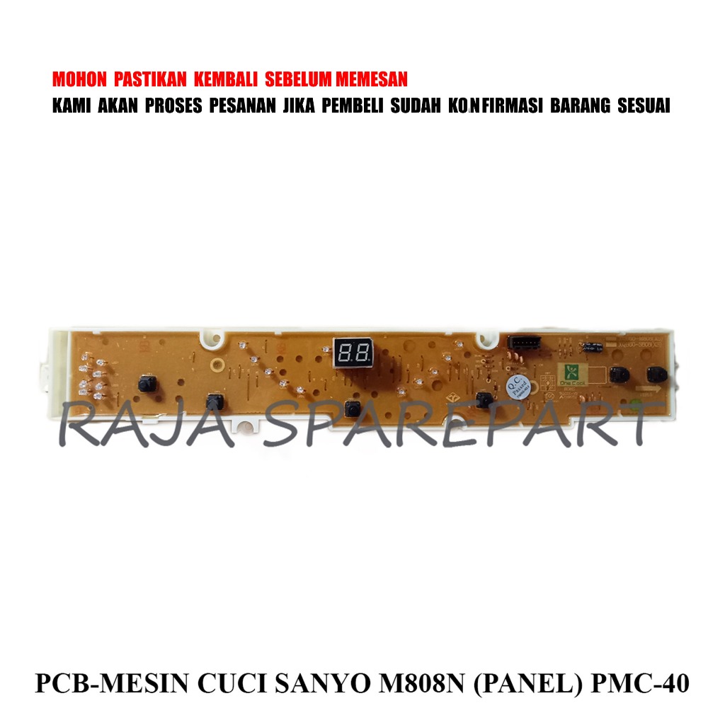 PMC-40 MODUL MESIN CUCI / PANEL / PCB MESIN CUCI SANYO M808N (PANEL) PMC-40