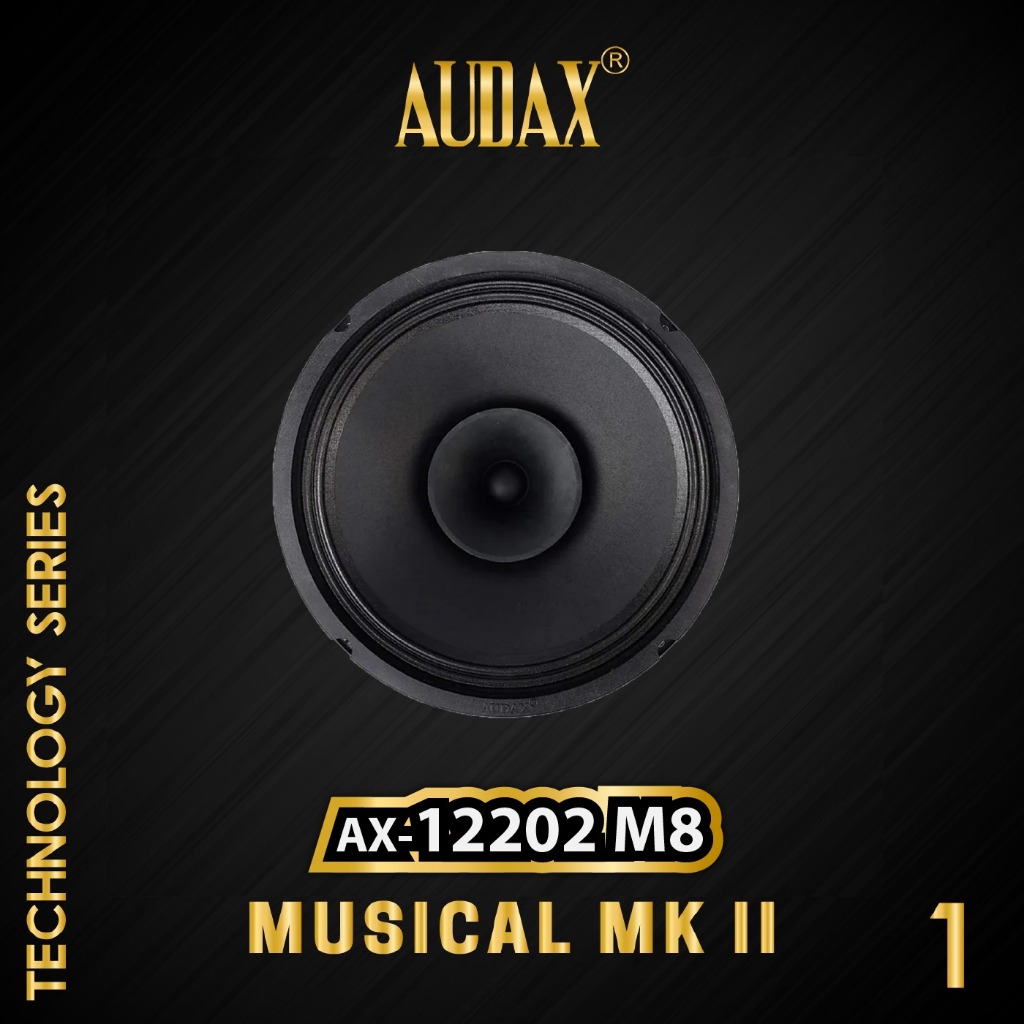 Audax - Speaker Pasif 12" AX-12202 M8/ AX-12200 M8 Full Range Mid low