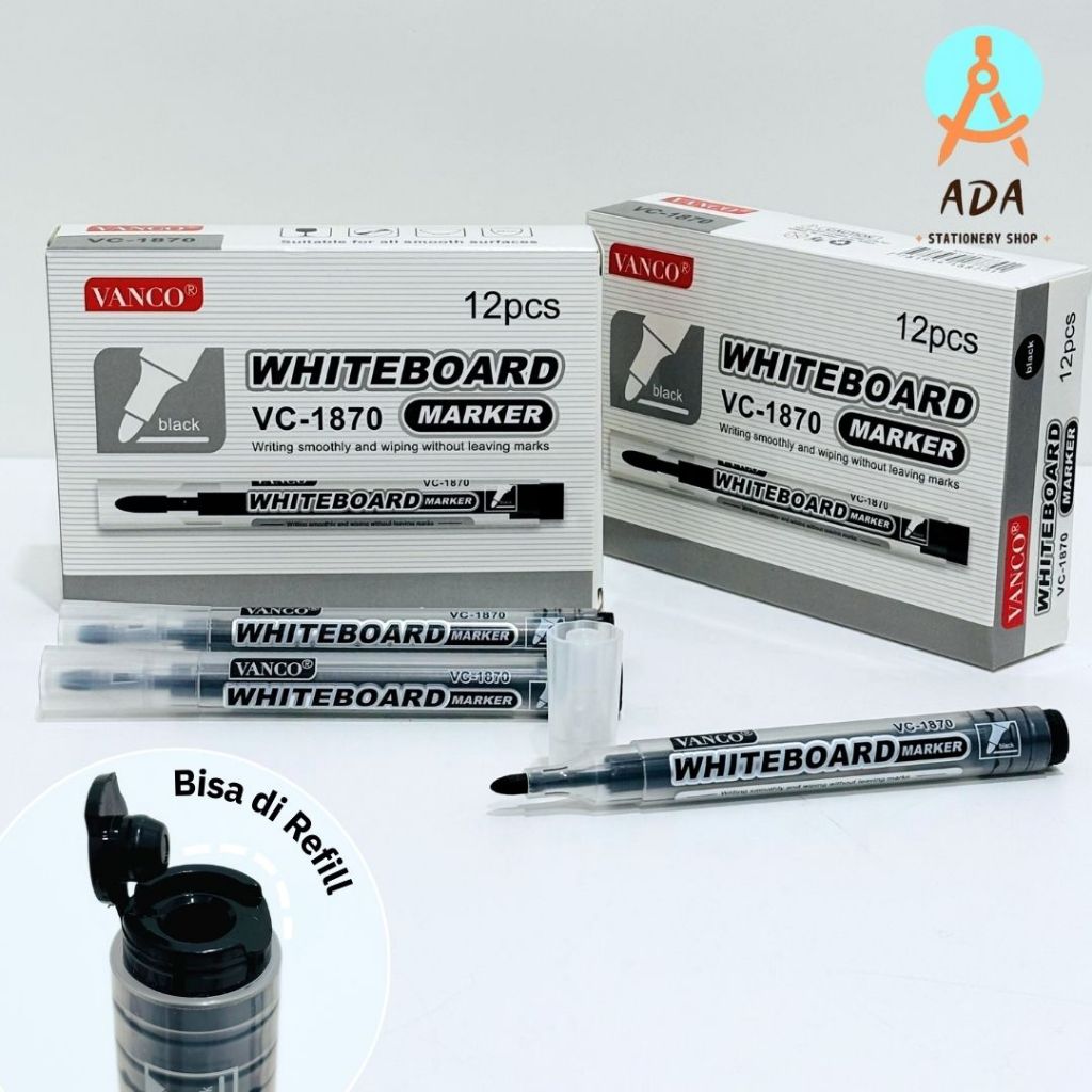

(1 pc) spidol Whiteboard VANCO / VC-1870/ whiteboard marker/ spidol papan tulis