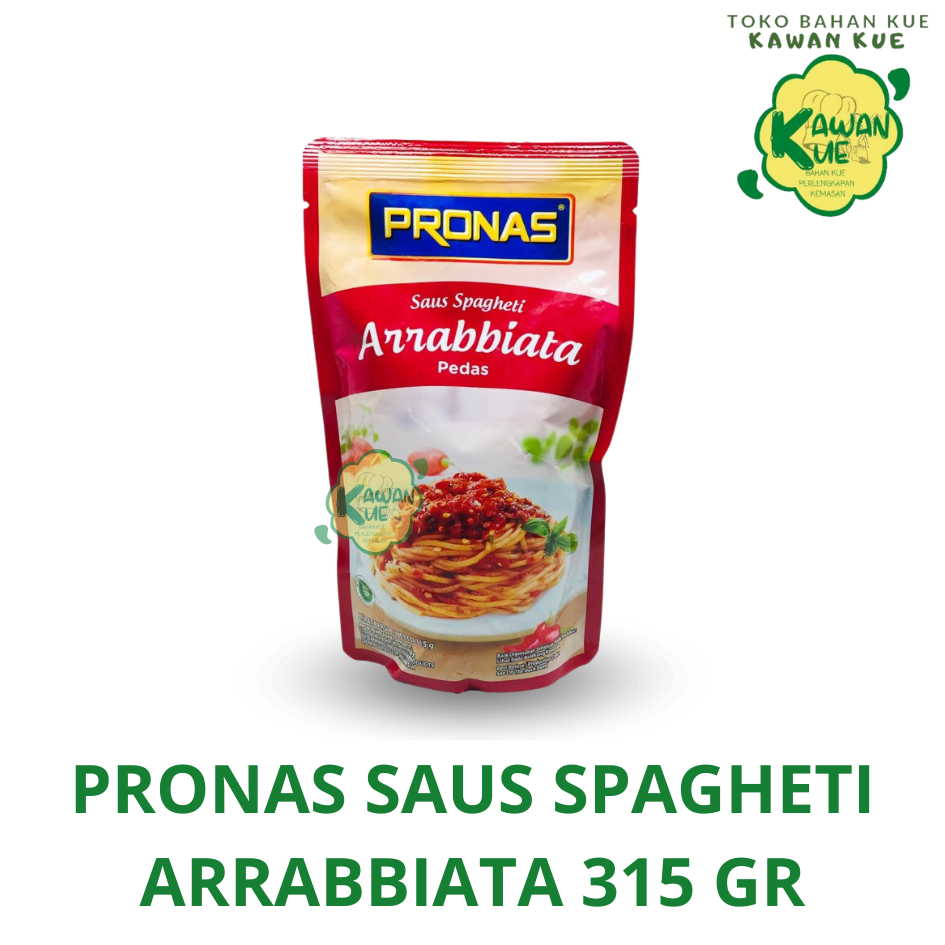 

PRONAS SAUS SPAGHETI ARRABIATTA 315GR / SAUS SPAGHETI PEDAS KEMASAN POUCH 315GR / SAUS PASTA