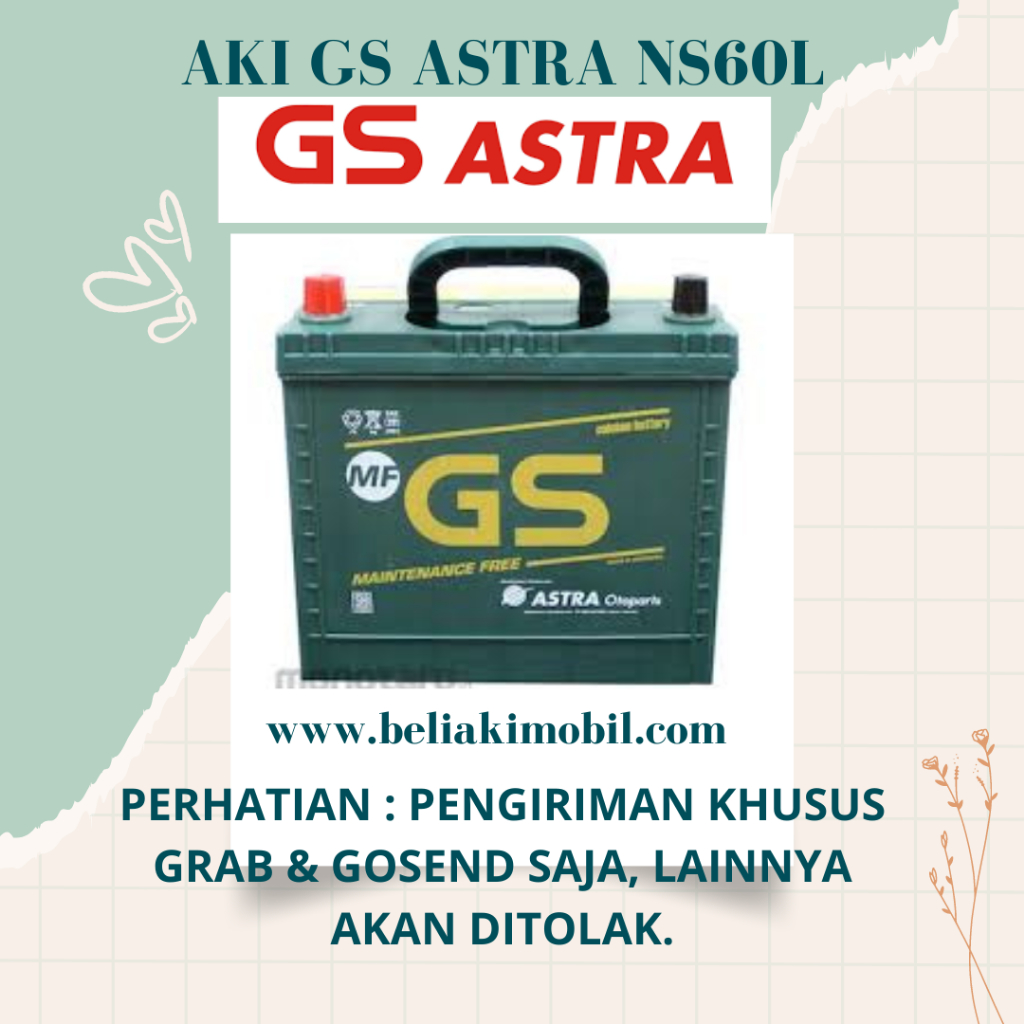 Aki Mobil GS Astra Ns40ZL 35Amper