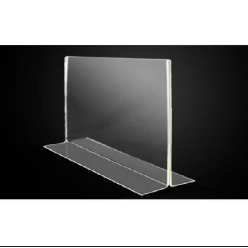 

TENT HOLDER / TENT CARD / TEMPAT BROSUR UKURAN 10 x 21 CM TEBAL 2 MM LANDSCAPE TYPE T