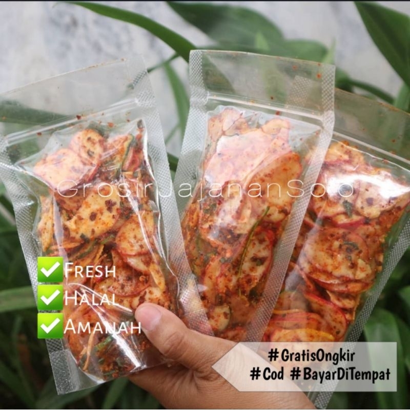 

Kerupuk Seblak Pedas Kemasan Klip / Krupuk Seblak Pedas ± 100gr