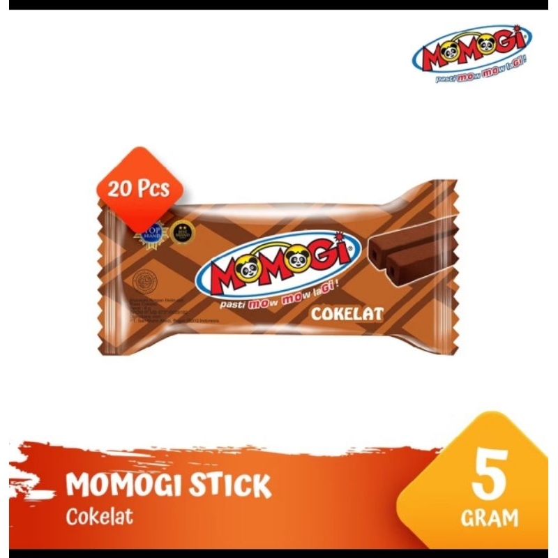 

Momogi Snack Stik Makanan Ringan 5gr ( 1 Box = 20 pcs)