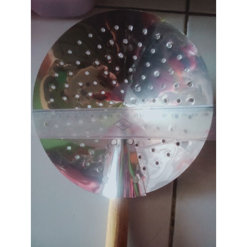 serok steinless gagang kayu/serok gorengan