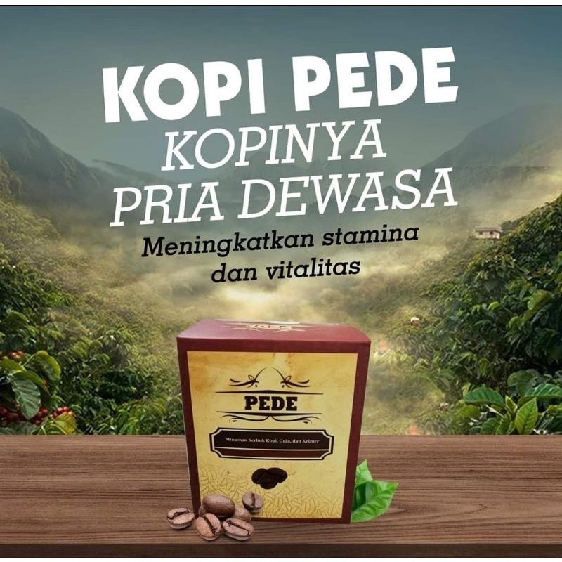 

Kopi Pede Original Asli 5 Saset | Bukan Kopi Pede Dan Kopi Borneo Dan VITROON