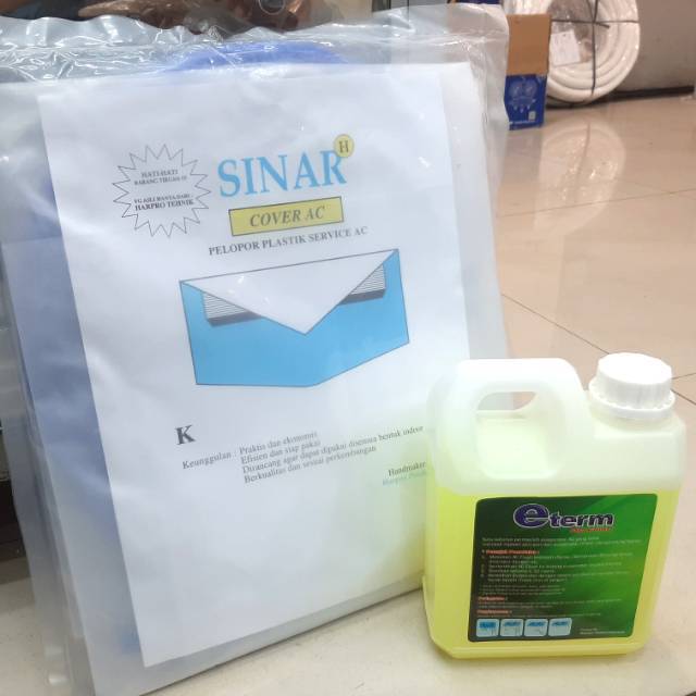 PLASTIK CUCI AC KECIL + AC FLUSH ETERM