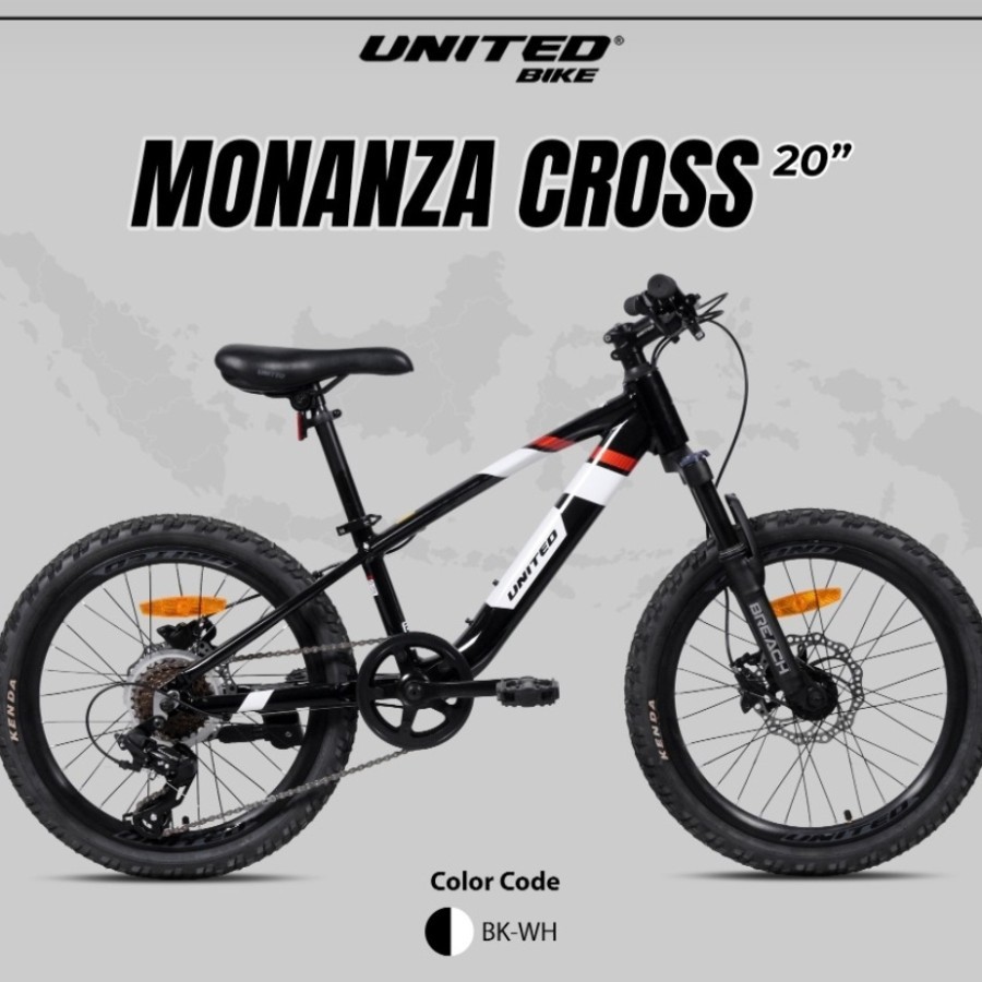 Sepeda anak MTB 20 inch United Monanza 8 speed