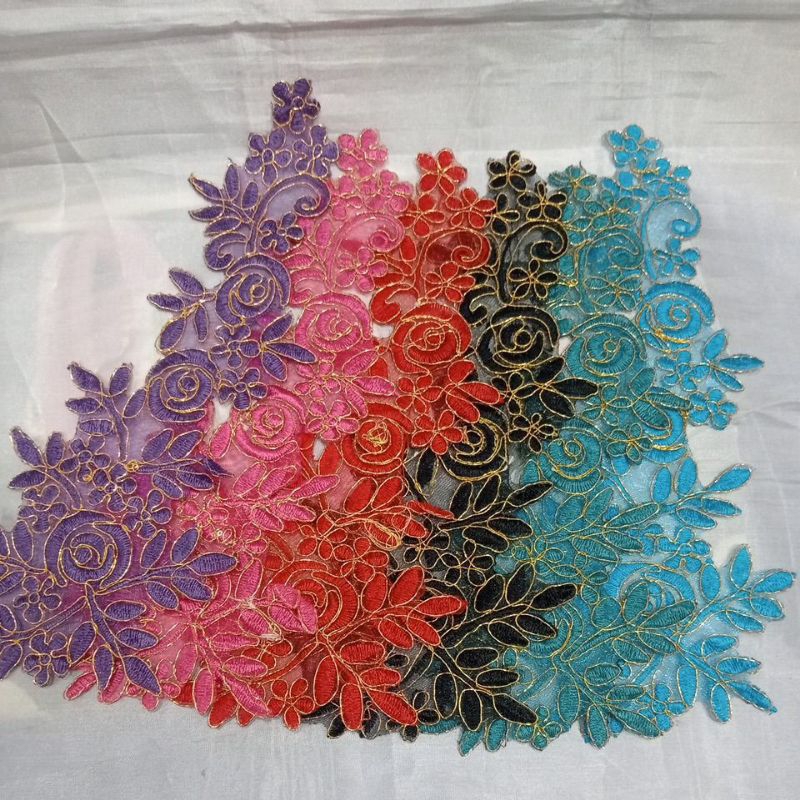 Patch Bordir /Aplikasi Bordir/Tempelan Bordir/Renda Bordir Tempel