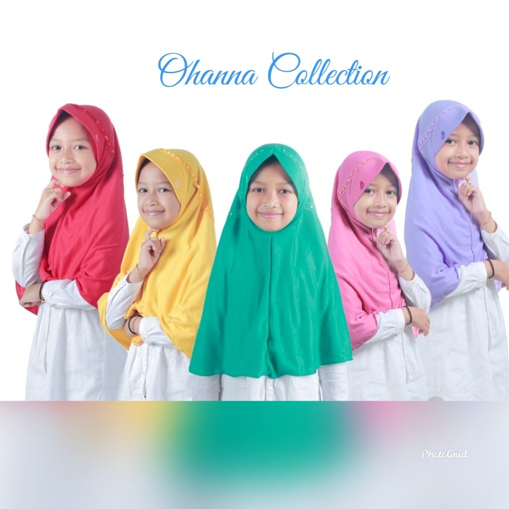 Jilbab Anak Kerudung Anak sekolah SD kelas 1-4 size STD bukan Rabbani