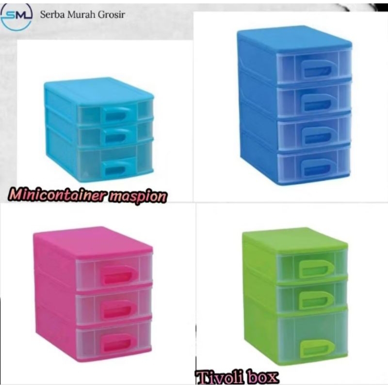 Laci mini/laci asesoris/laci serbaguna/minicontainer tivoli box maspion